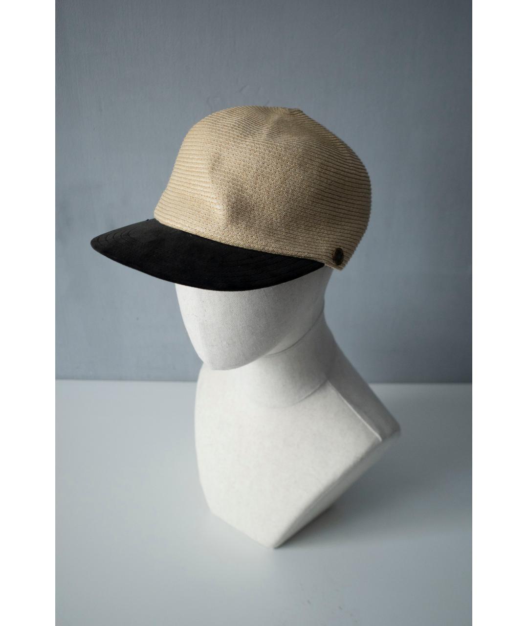Kapital Бежевая соломенная кепка/бейсболка, фото 10