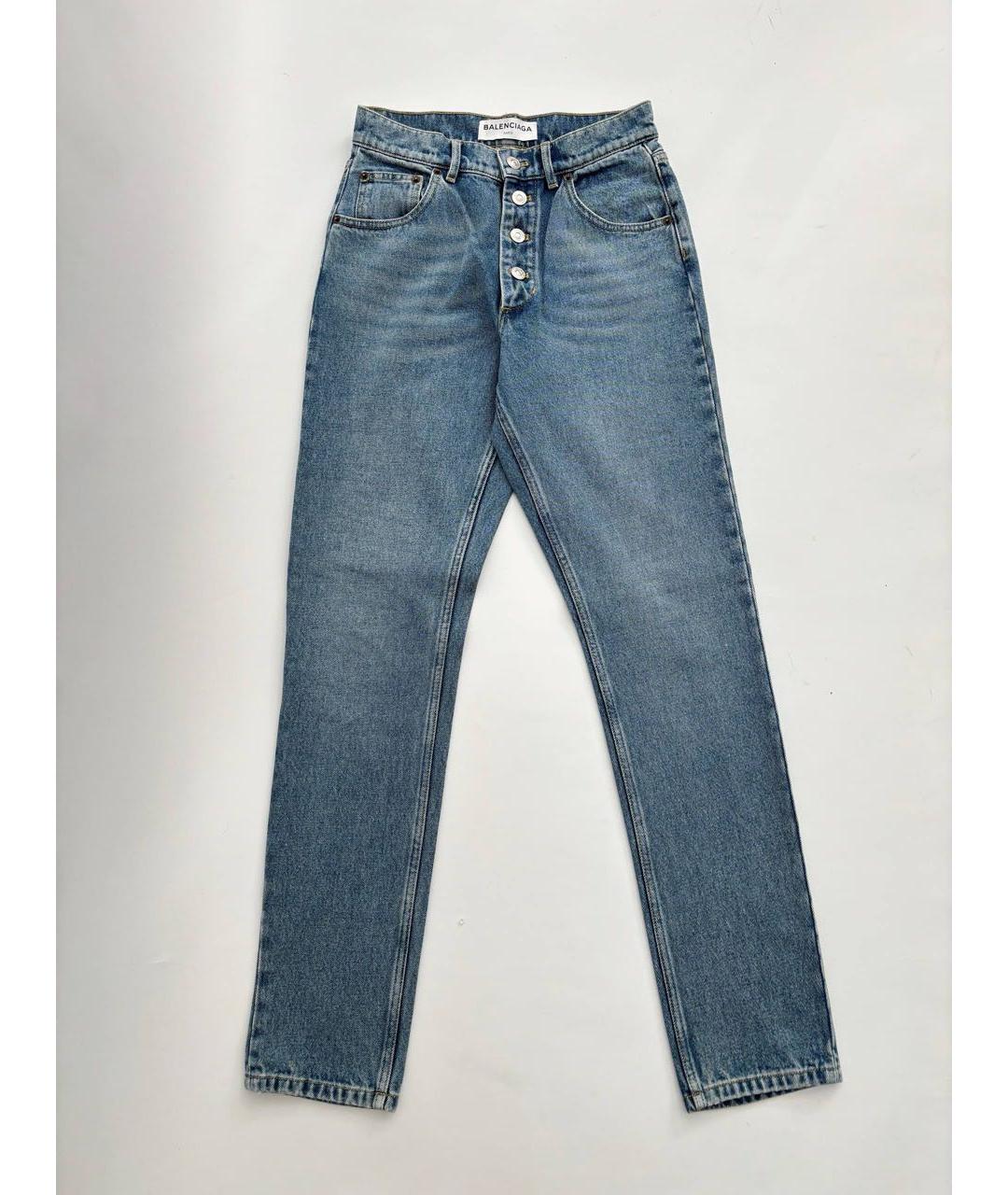 BALENCIAGA Синие прямые джинсы, фото 7