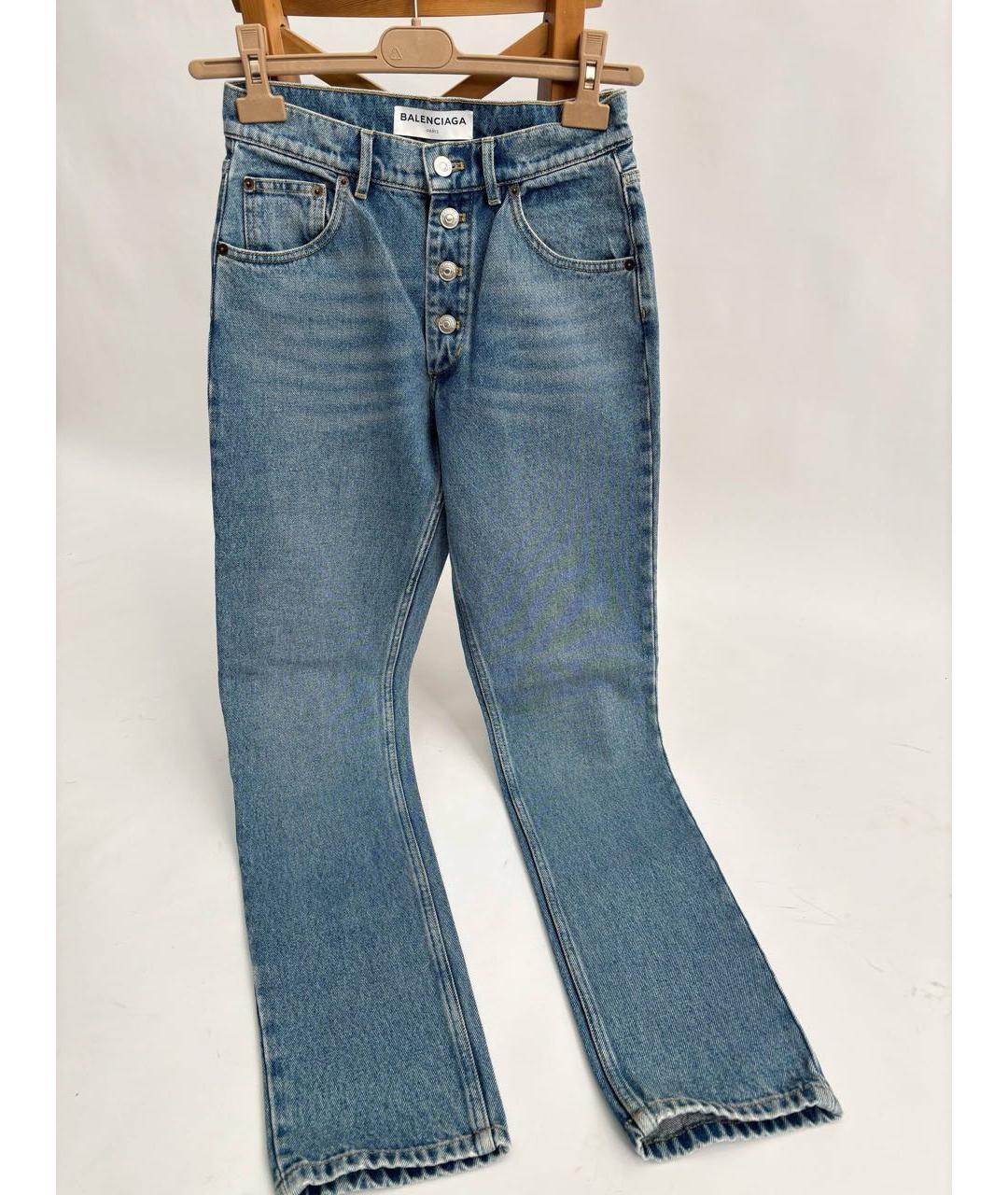 BALENCIAGA Синие прямые джинсы, фото 5