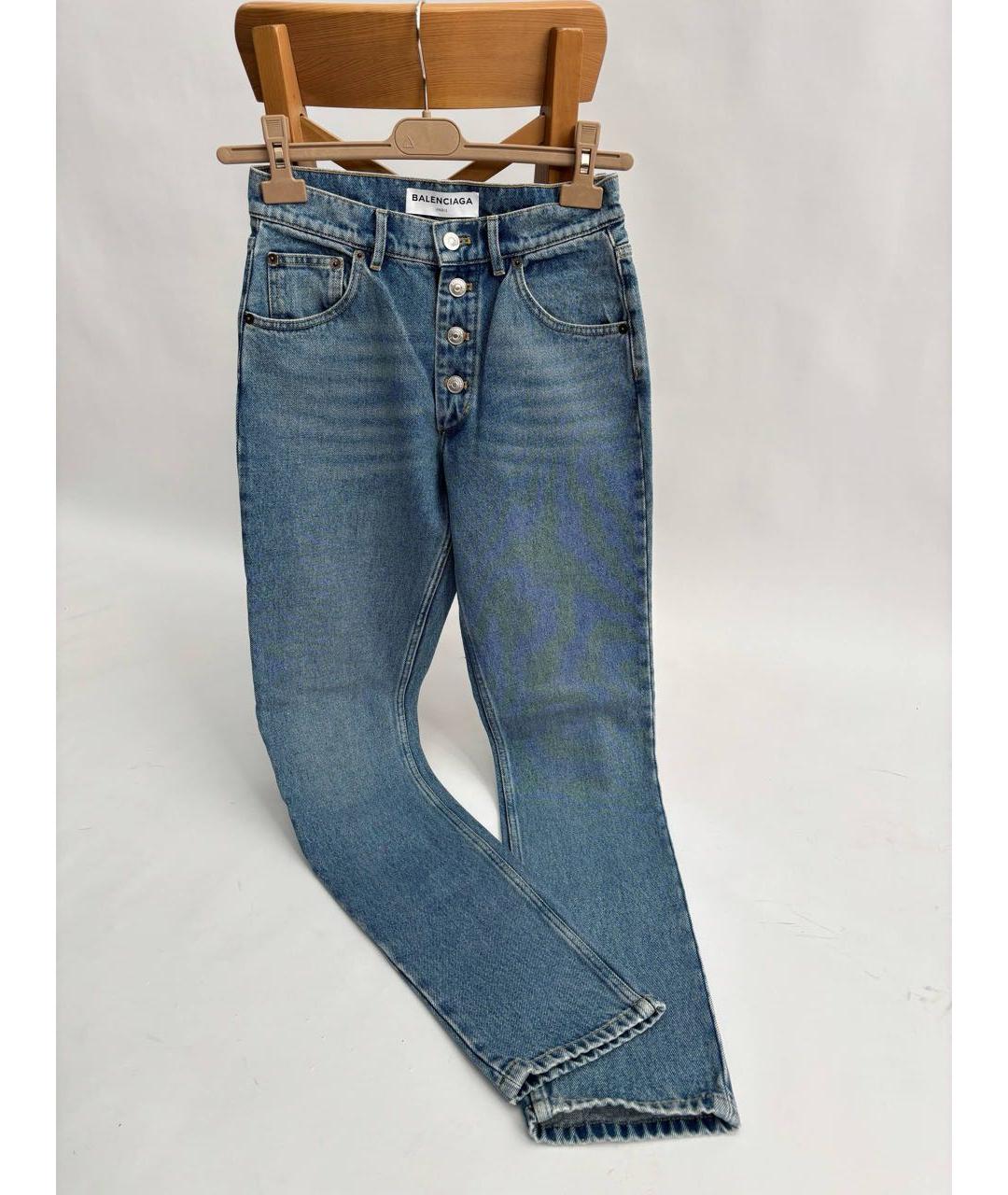 BALENCIAGA Синие прямые джинсы, фото 6