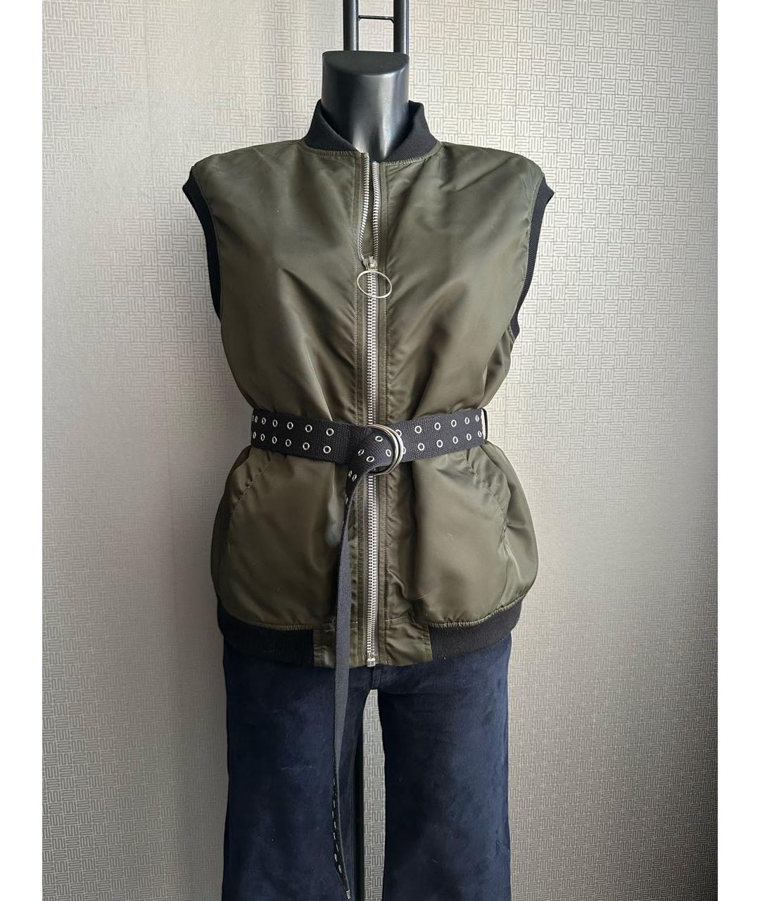 ERMANNO FIRENZE Хаки полиэстеровый жилет, фото 8