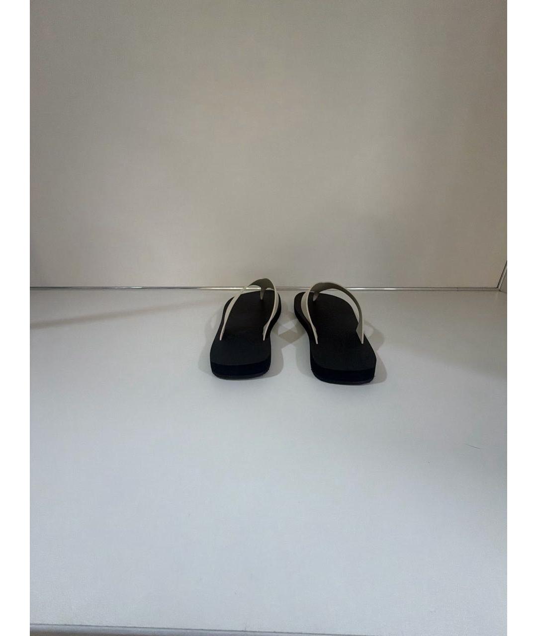 THE ROW Черные резиновые шлепанцы, фото 4