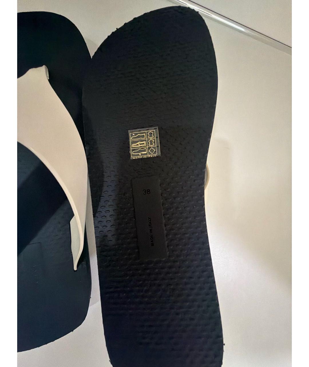 THE ROW Черные резиновые шлепанцы, фото 6