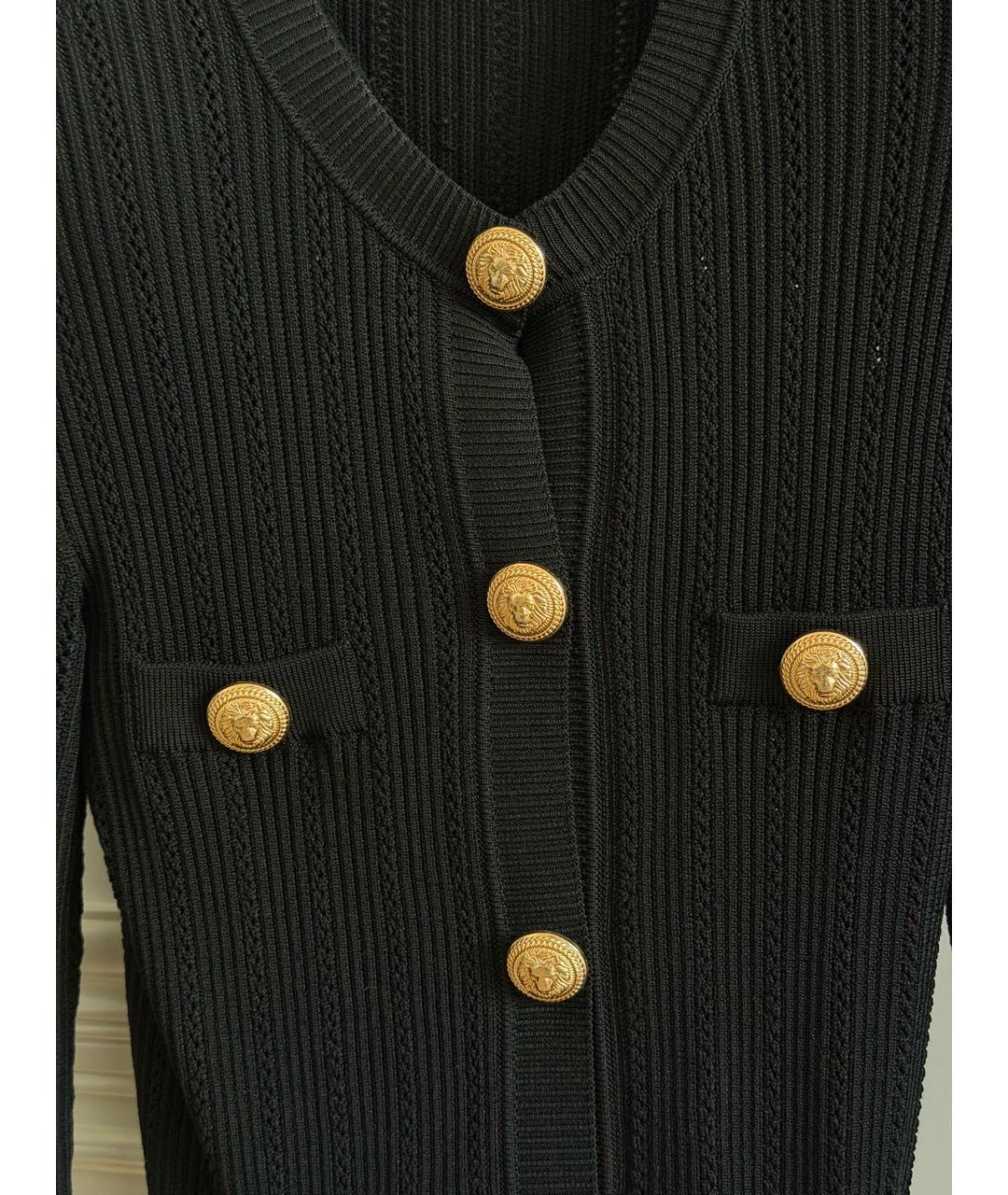 BALMAIN Черный вискозный джемпер / свитер, фото 3