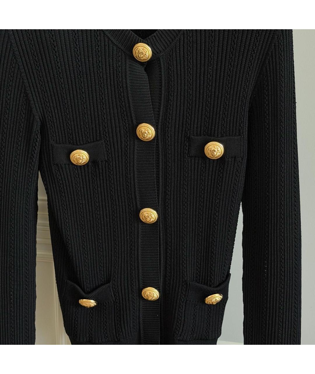 BALMAIN Черный вискозный джемпер / свитер, фото 4