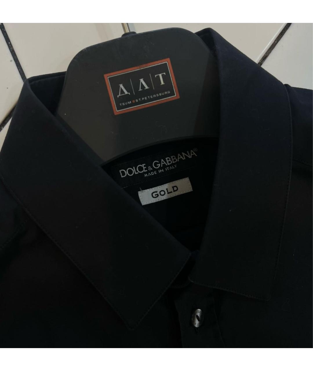 DOLCE&GABBANA Черная классическая рубашка, фото 3