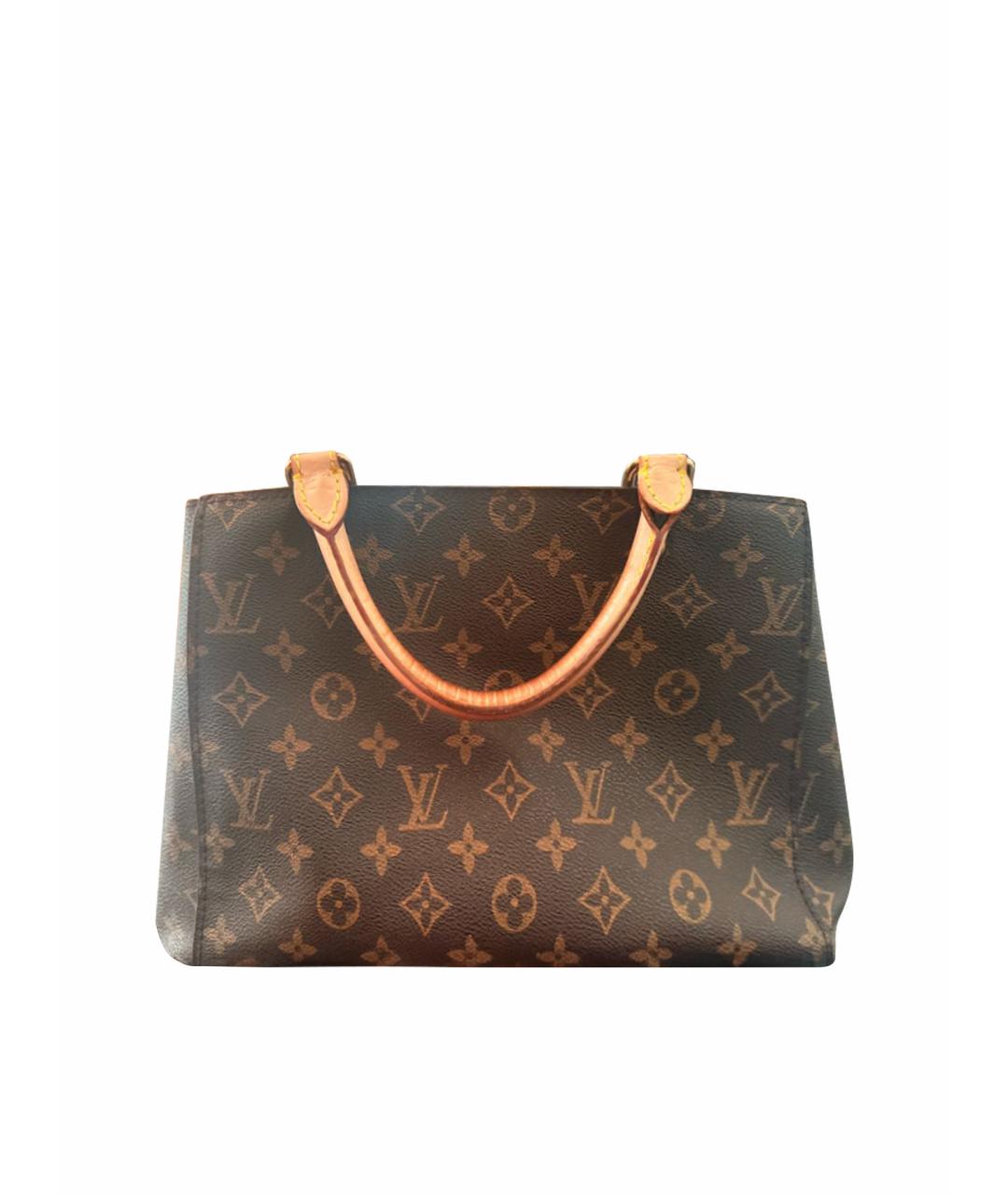 LOUIS VUITTON Коричневая сумка с короткими ручками, фото 1