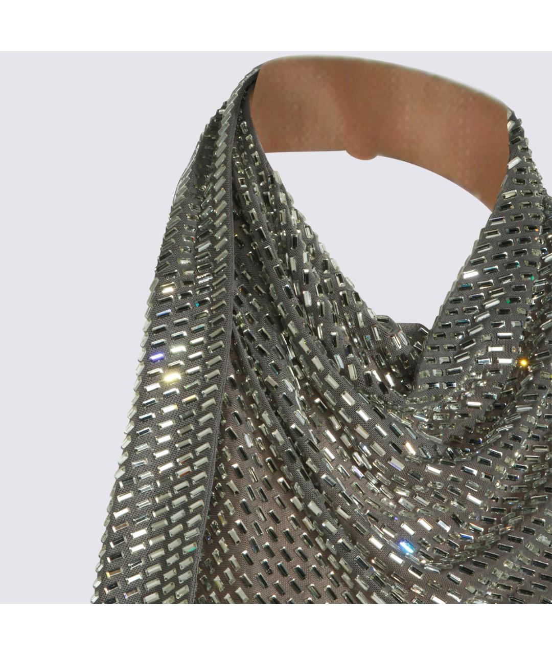 SELF-PORTRAIT Серое полиэстеровое вечернее платье, фото 3