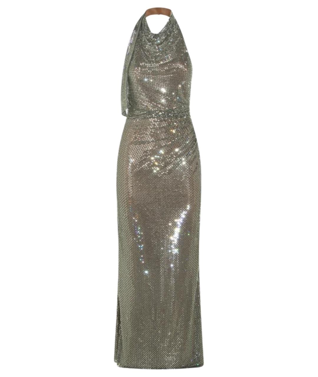 SELF-PORTRAIT Серое полиэстеровое вечернее платье, фото 1
