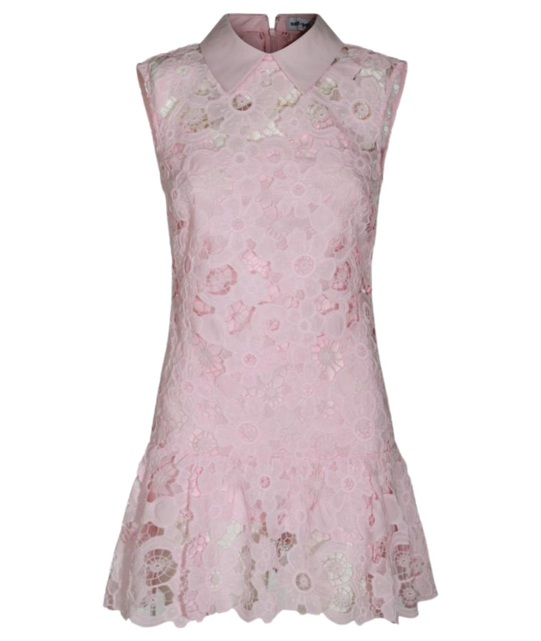 SELF-PORTRAIT Розовое полиэстеровое коктейльное платье, фото 1