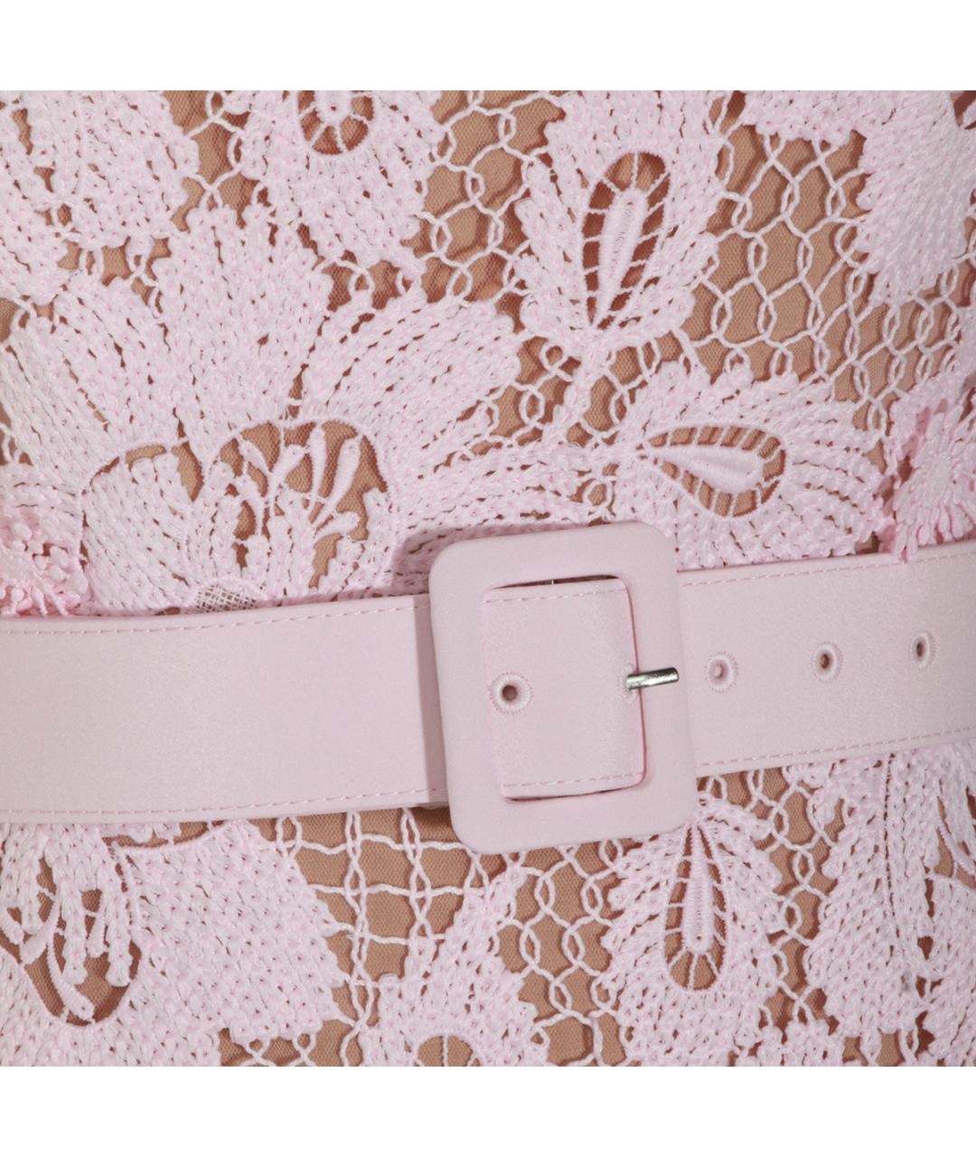 SELF-PORTRAIT Розовое полиэстеровое коктейльное платье, фото 3