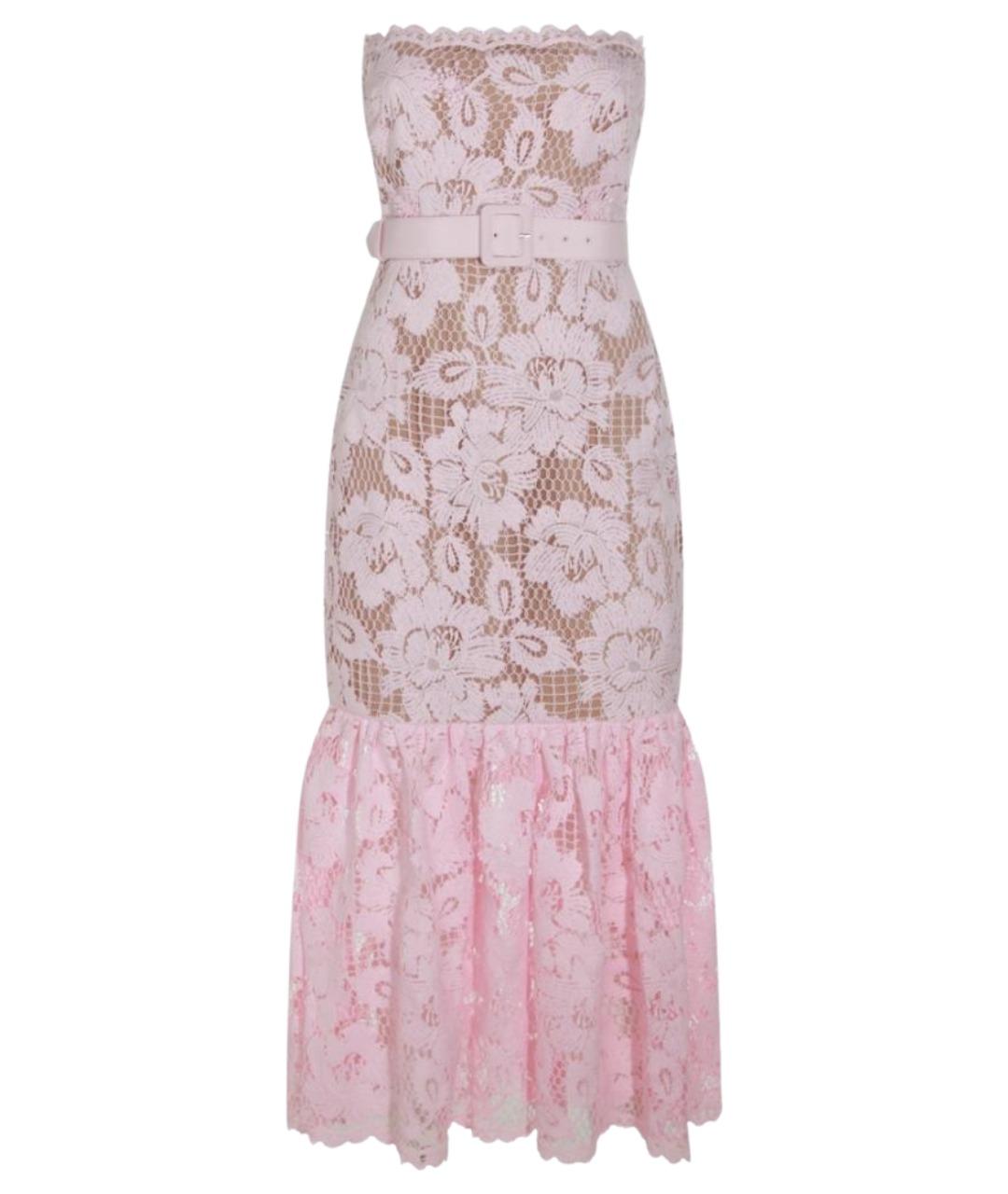 SELF-PORTRAIT Розовое полиэстеровое коктейльное платье, фото 1