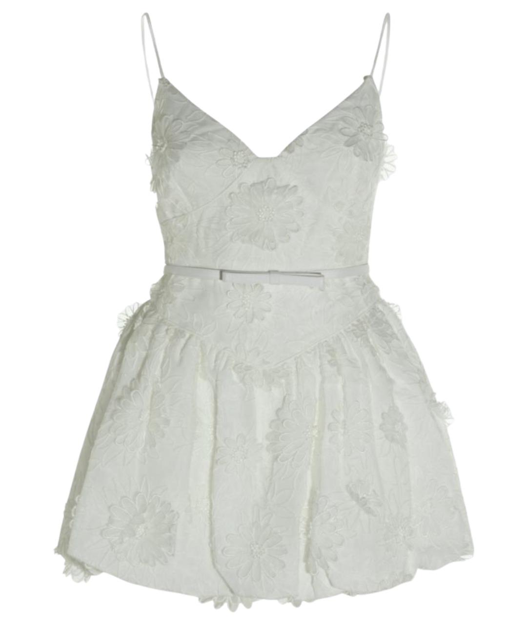 SELF-PORTRAIT Белое полиэстеровое коктейльное платье, фото 1