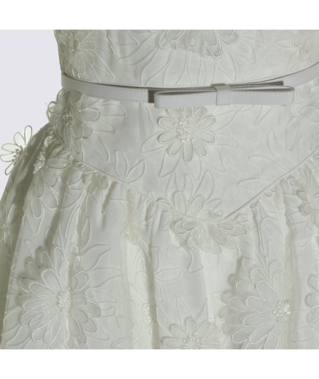 SELF-PORTRAIT Белое полиэстеровое коктейльное платье, фото 4