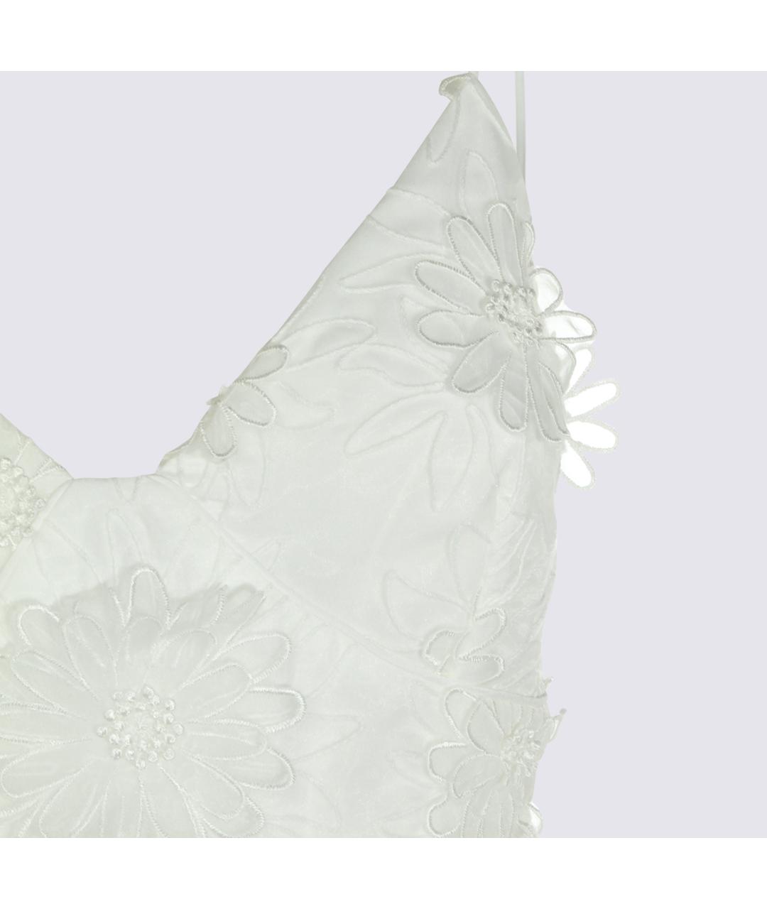 SELF-PORTRAIT Белое полиэстеровое коктейльное платье, фото 3