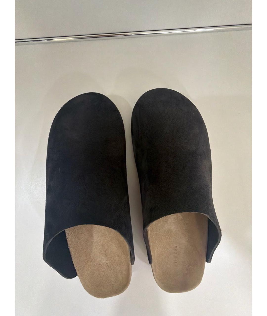 THE ROW Коричневые замшевые сабо, фото 5