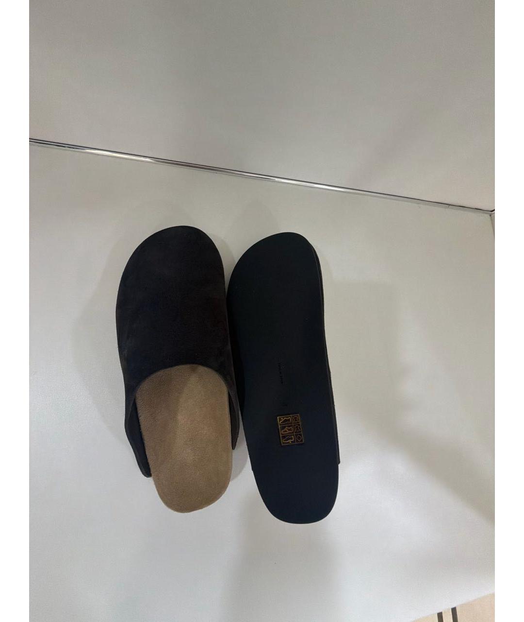 THE ROW Коричневые замшевые сабо, фото 6