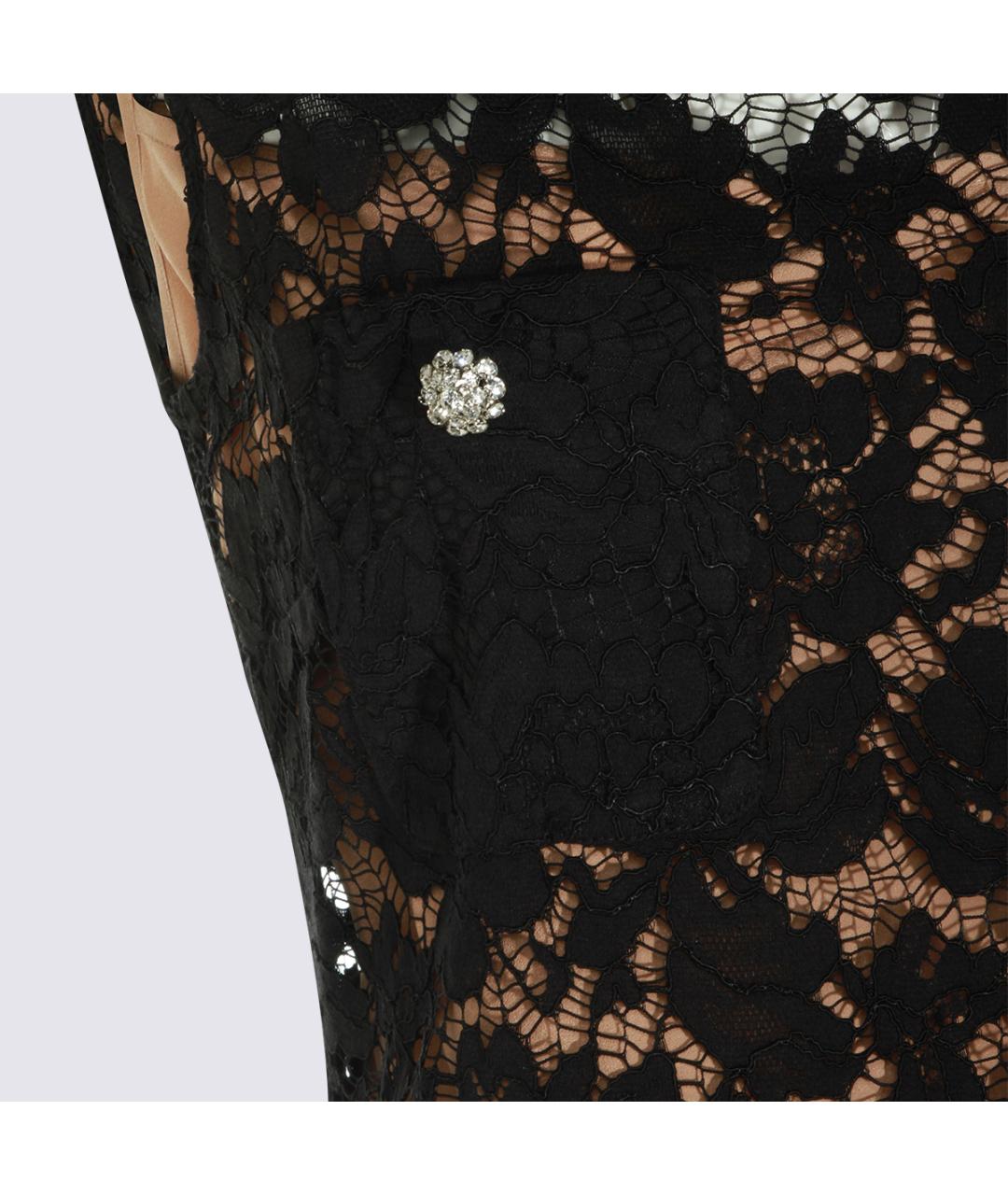 SELF-PORTRAIT Черное полиэстеровое коктейльное платье, фото 3