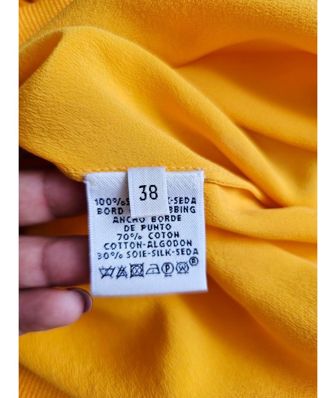 HERMES Желтая блузы, фото 4