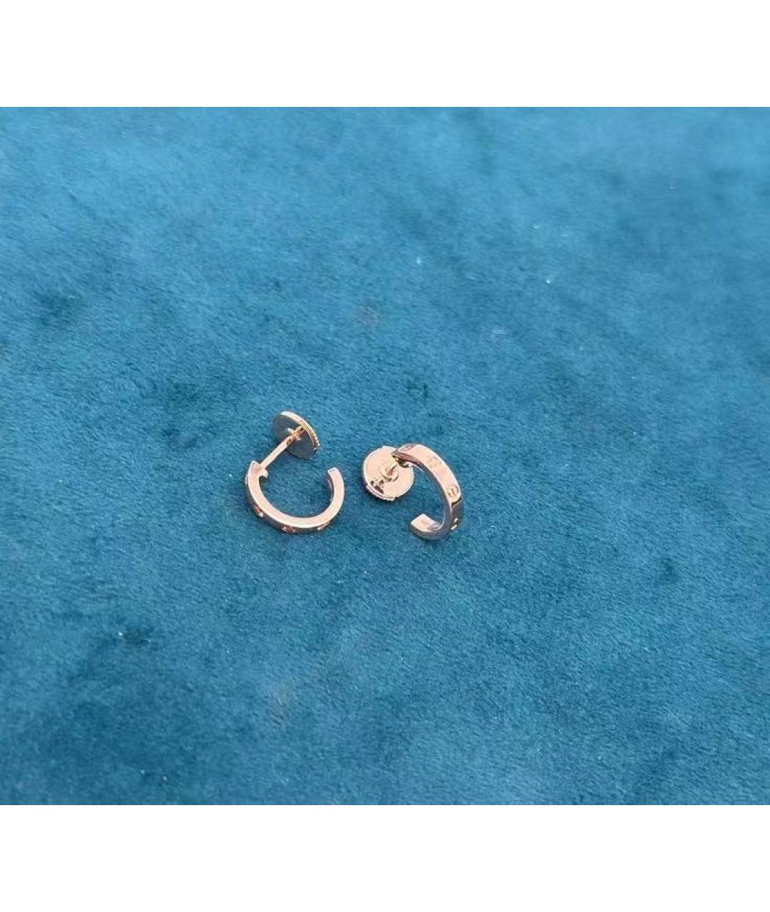 CARTIER Золотые серьги из розового золота, фото 6