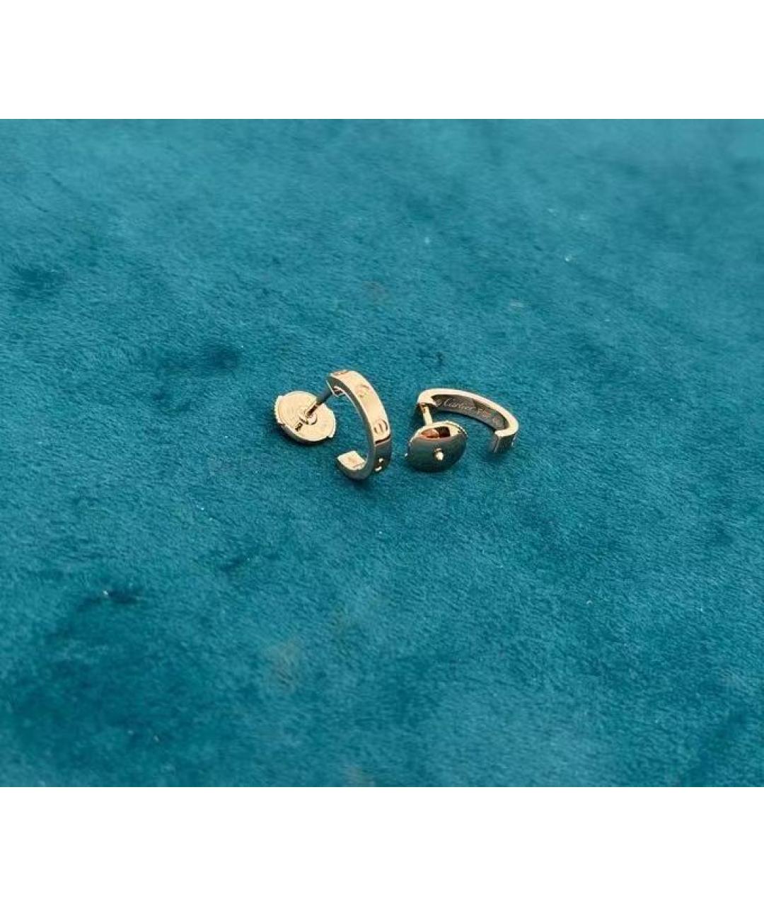 CARTIER Золотые серьги из розового золота, фото 5