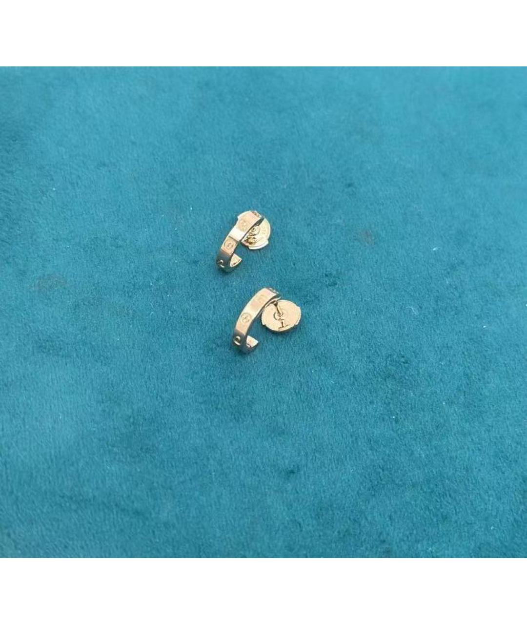 CARTIER Золотые серьги из розового золота, фото 7