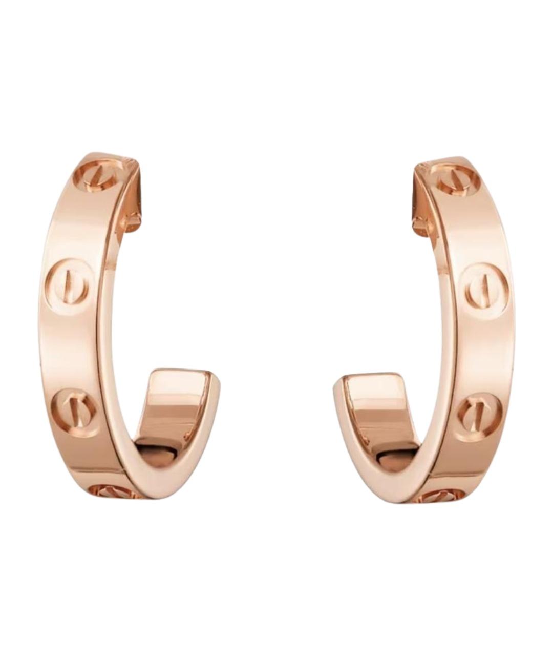 CARTIER Золотые серьги из розового золота, фото 1