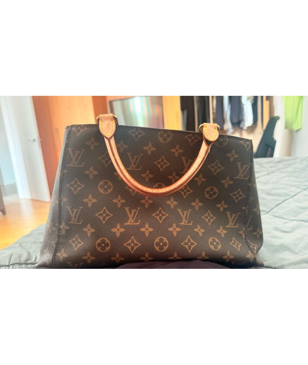 LOUIS VUITTON Коричневая сумка тоут, фото 4