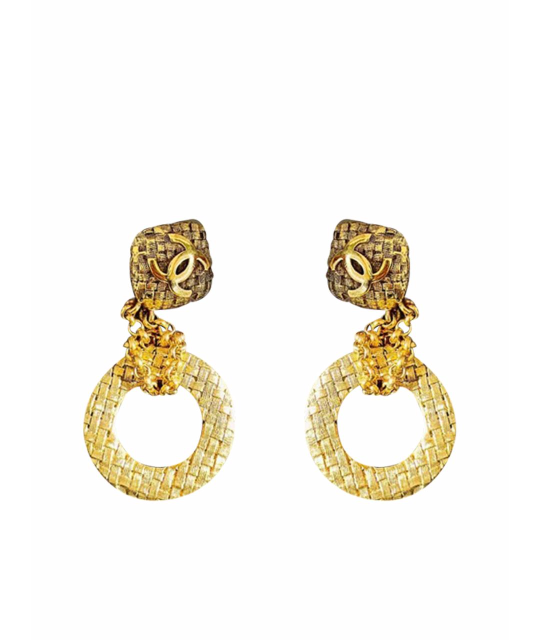 CHANEL Золотые серьги, фото 1