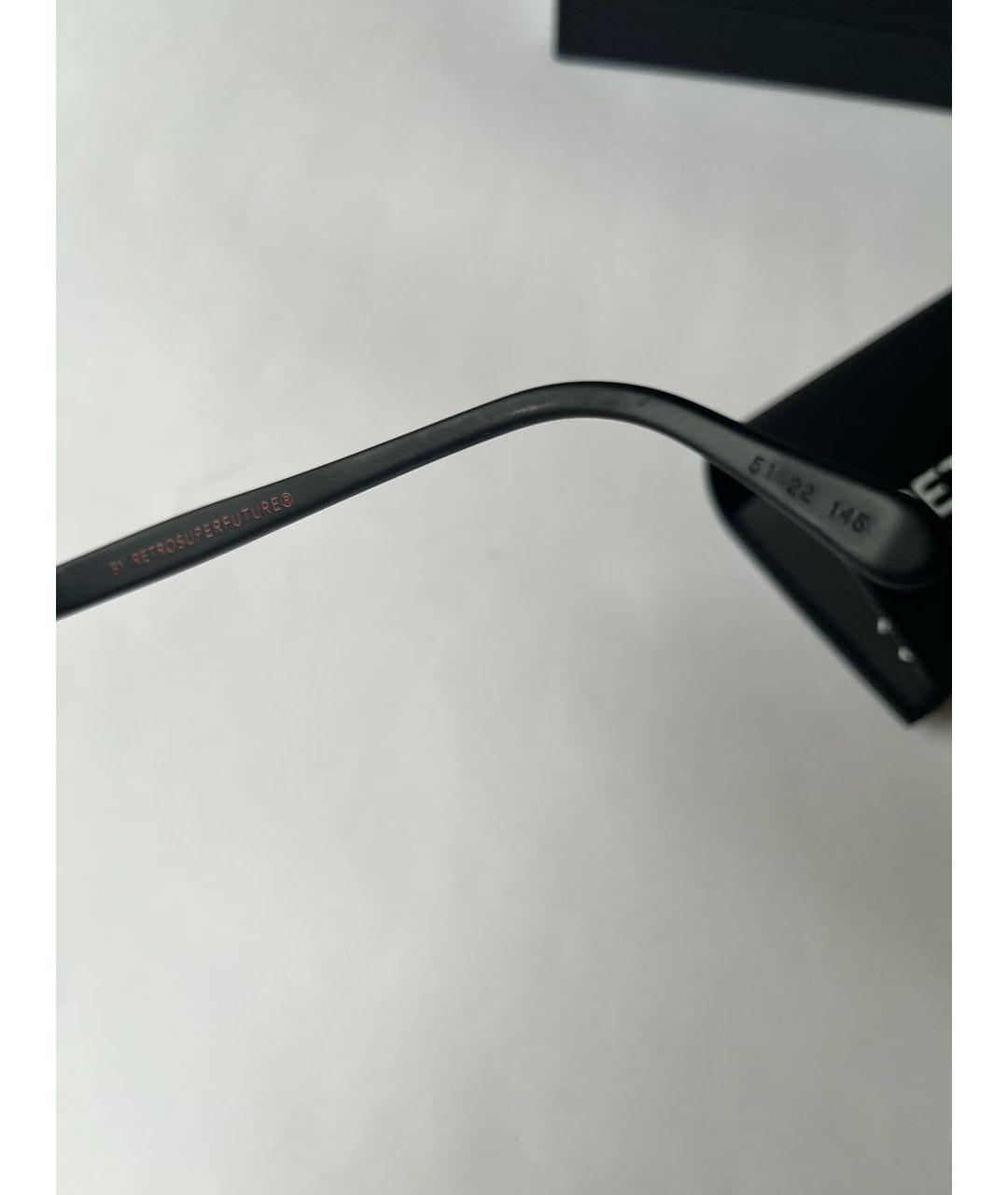 RETROSUPERFUTURE Черные пластиковые солнцезащитные очки, фото 7