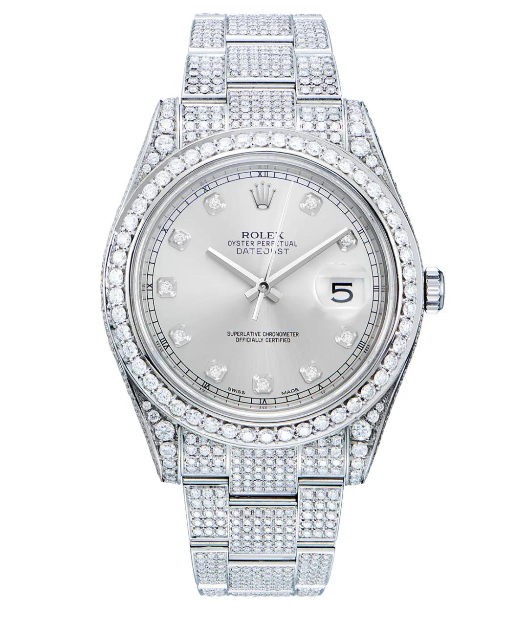 ROLEX Серебряные часы, фото 1