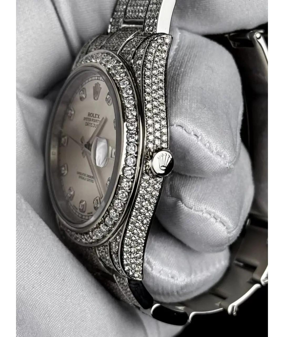 ROLEX Серебряные часы, фото 4