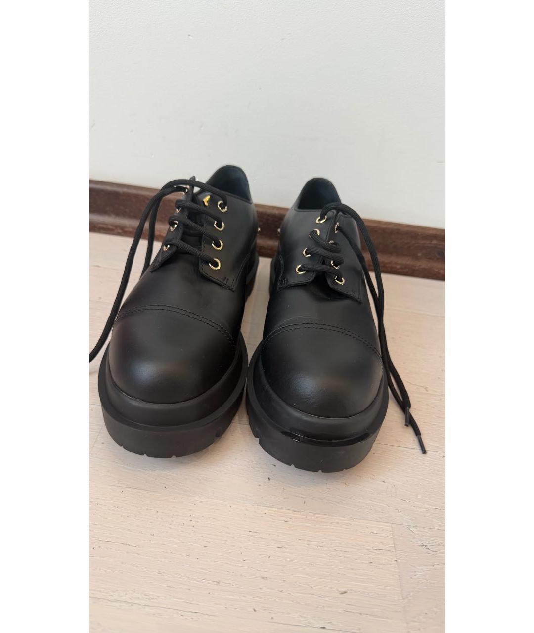 GIUSEPPE ZANOTTI DESIGN Черные кожаные ботинки, фото 2