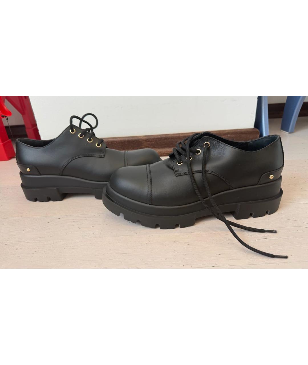 GIUSEPPE ZANOTTI DESIGN Черные кожаные ботинки, фото 5