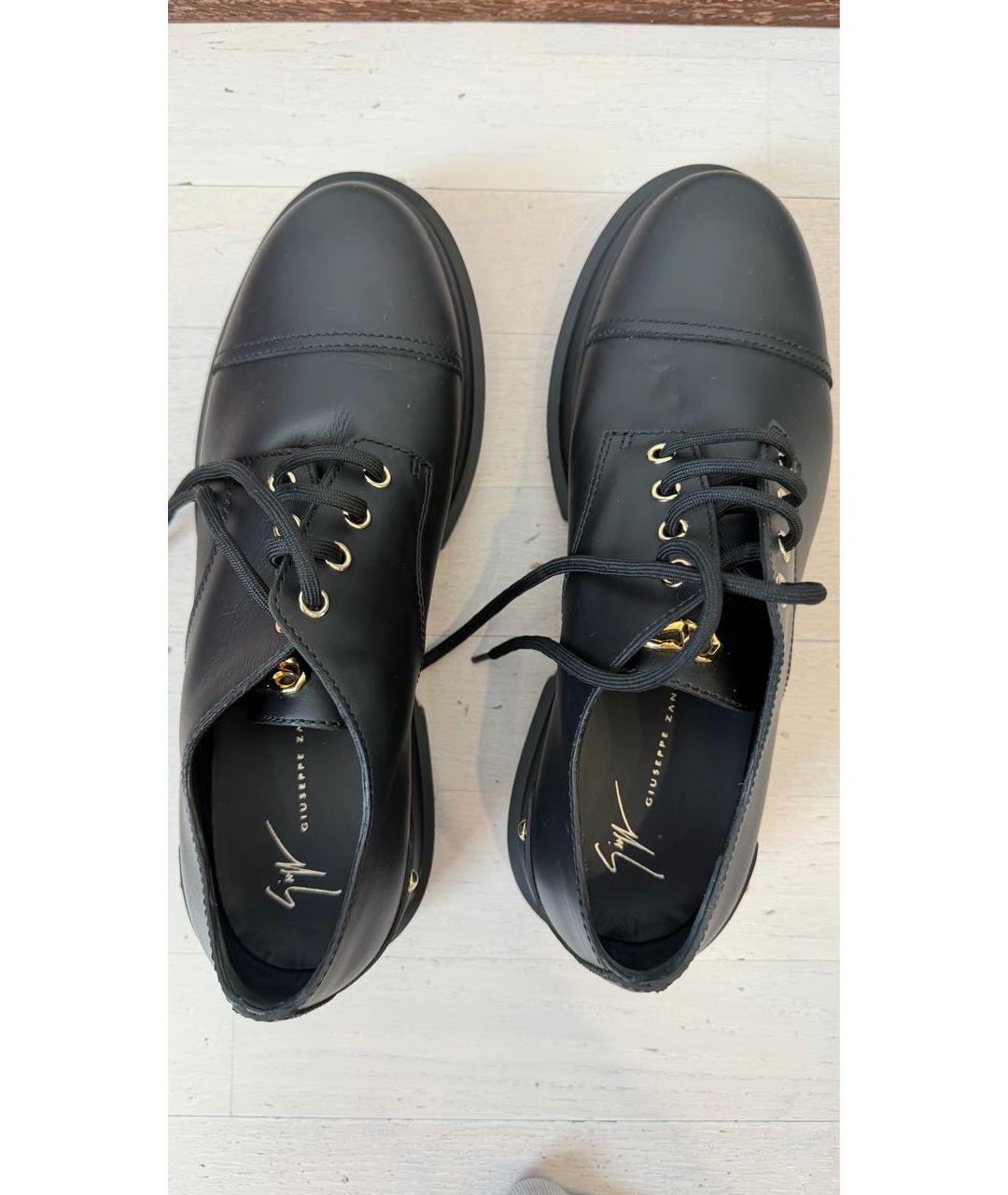 GIUSEPPE ZANOTTI DESIGN Черные кожаные ботинки, фото 3