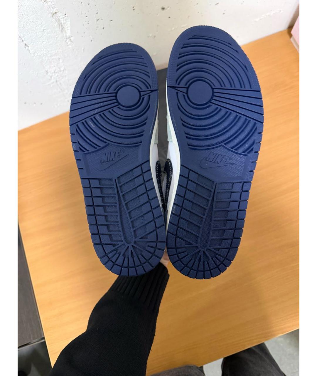 JORDAN Голубые текстильные низкие кроссовки / кеды, фото 5