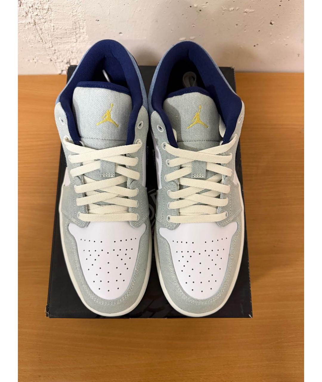 JORDAN Голубые текстильные низкие кроссовки / кеды, фото 2