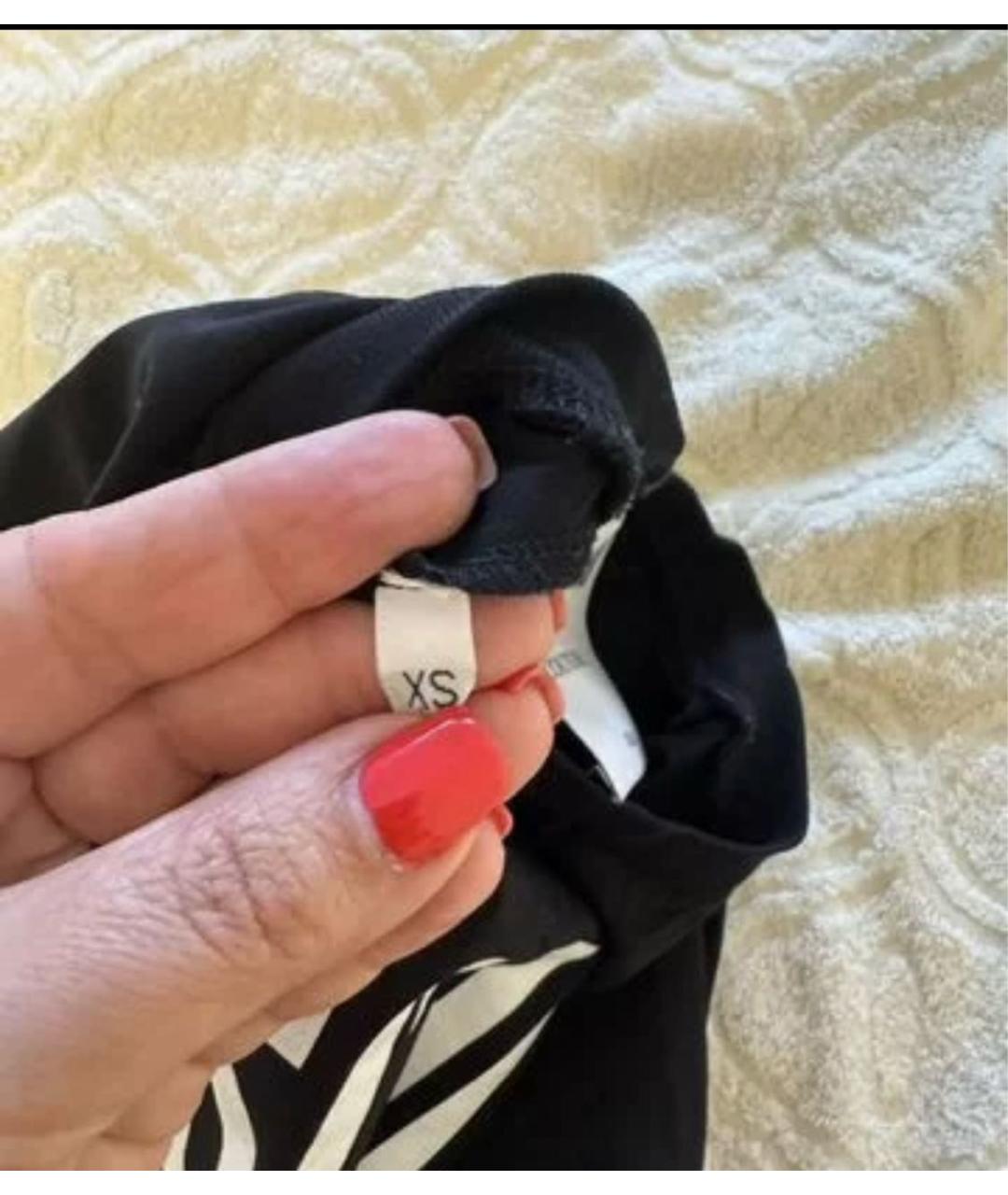 MOSCHINO Черная хлопковая футболка, фото 5