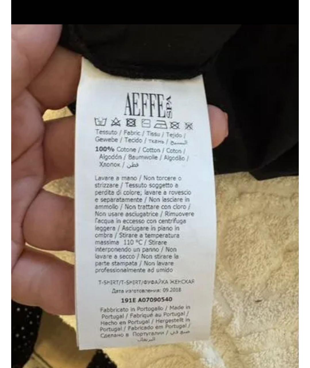 MOSCHINO Черная хлопковая футболка, фото 6