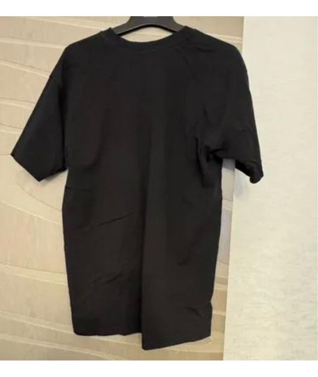 MOSCHINO Черная хлопковая футболка, фото 2