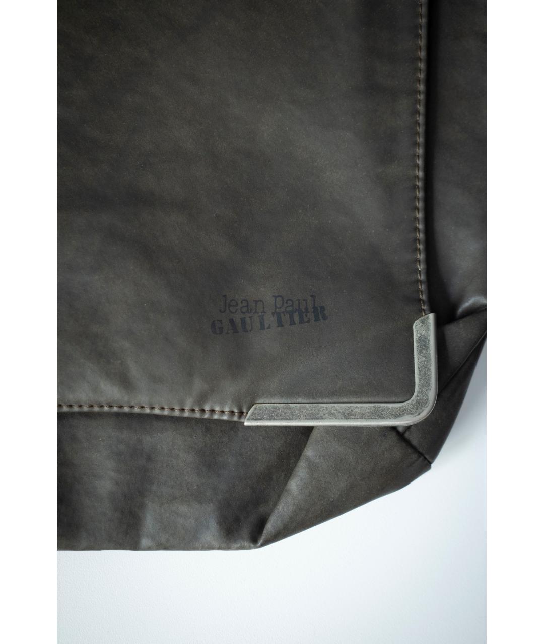 JEAN PAUL GAULTIER Зеленая кожаная сумка на плечо, фото 3