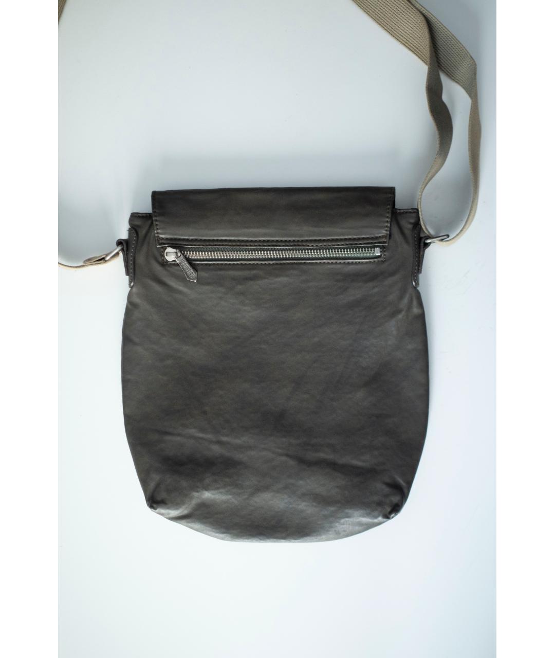 JEAN PAUL GAULTIER Зеленая кожаная сумка на плечо, фото 5