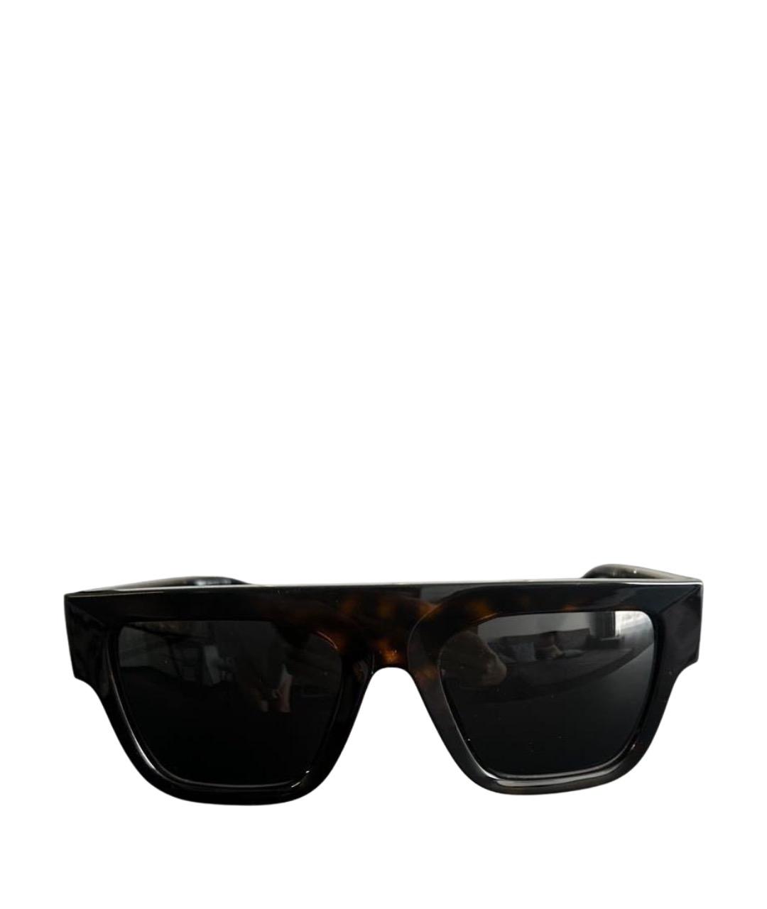 VERSACE Коричневые пластиковые солнцезащитные очки, фото 1