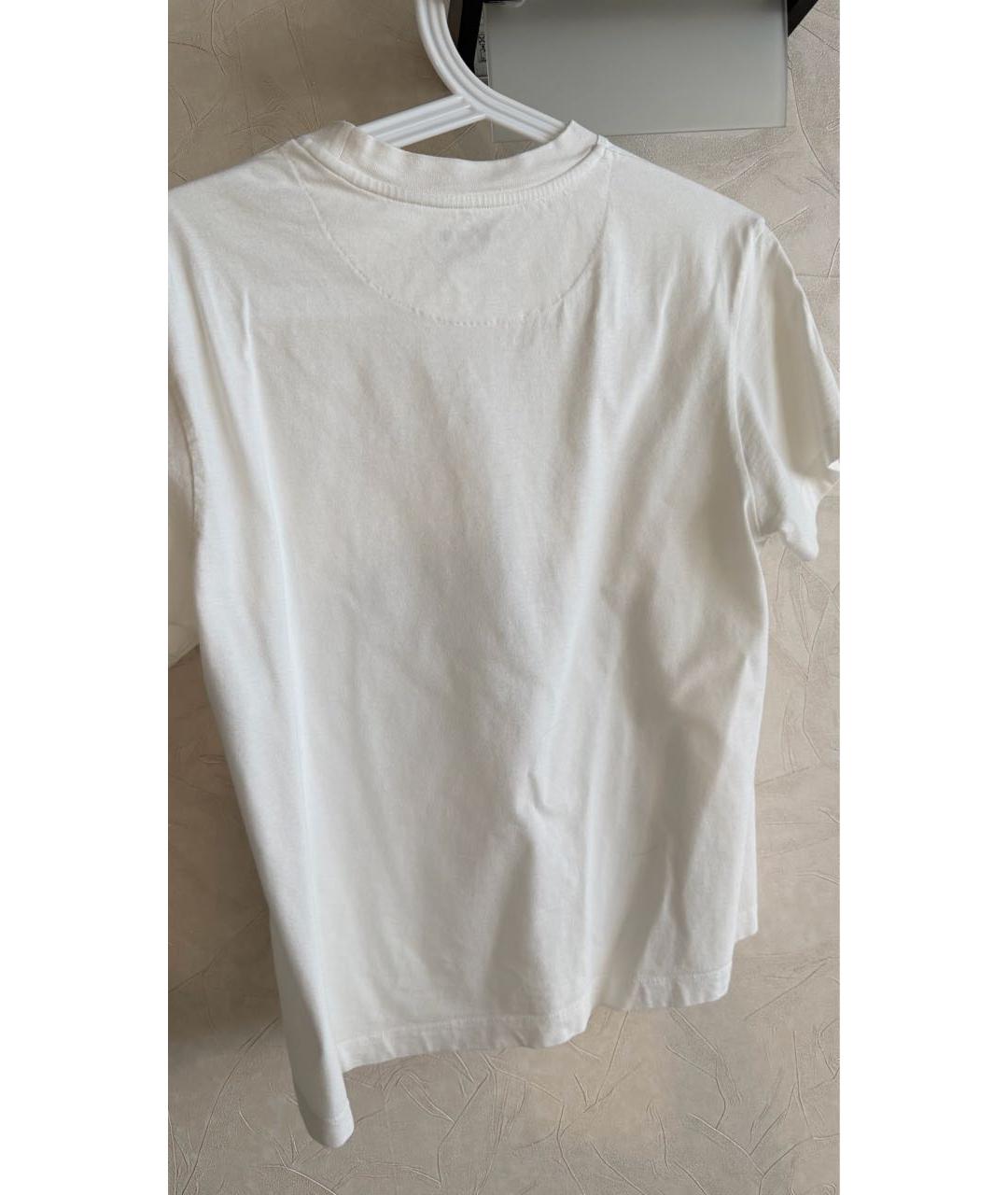 JIL SANDER Белая хлопковая футболка, фото 2