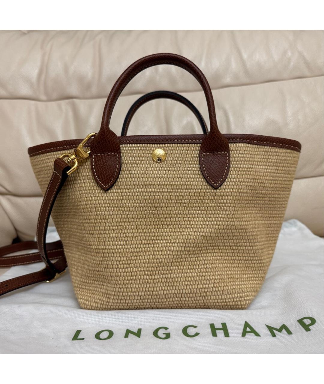 LONGCHAMP Бежевая сумка тоут, фото 2