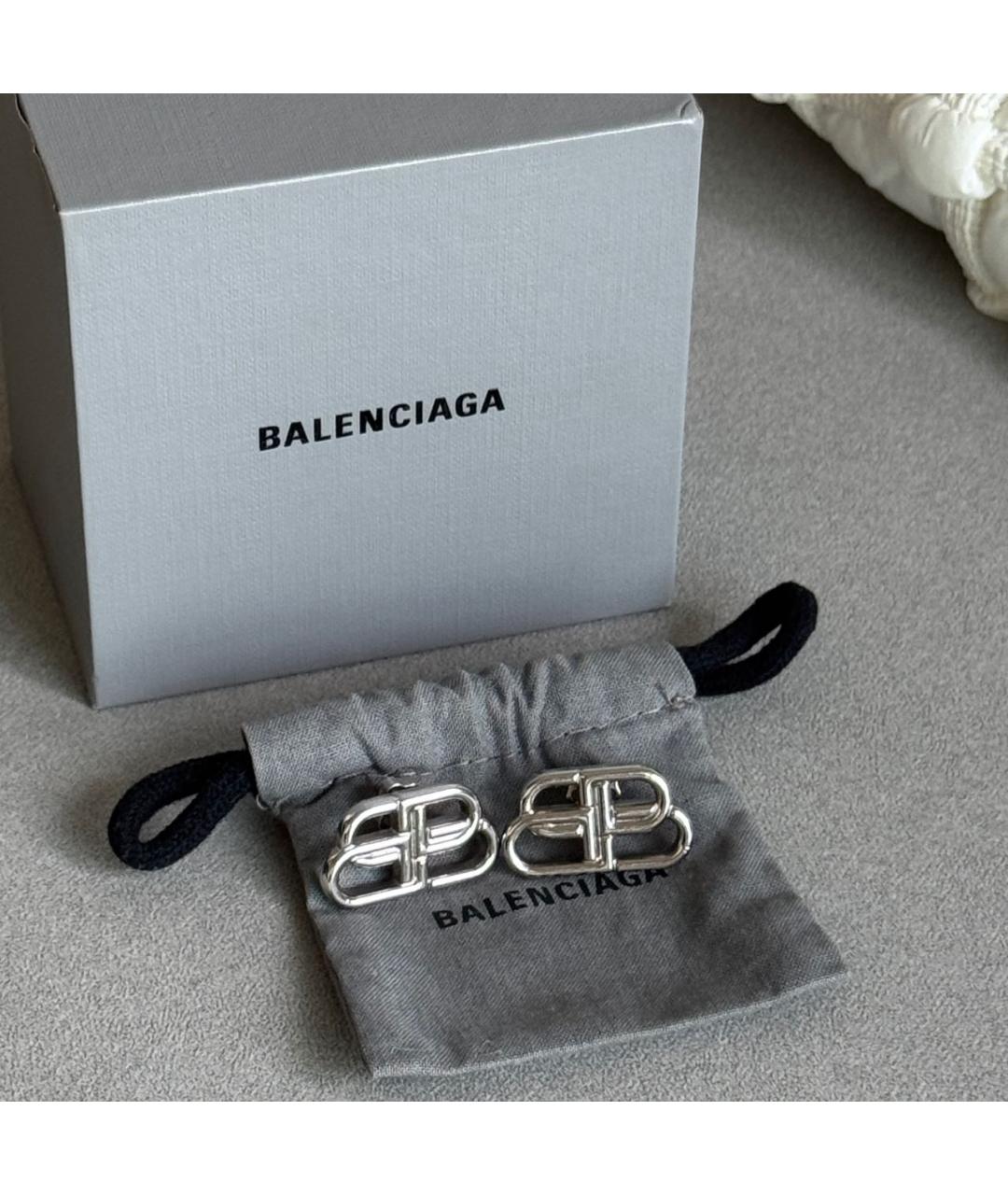 BALENCIAGA Серебряные серьги, фото 5