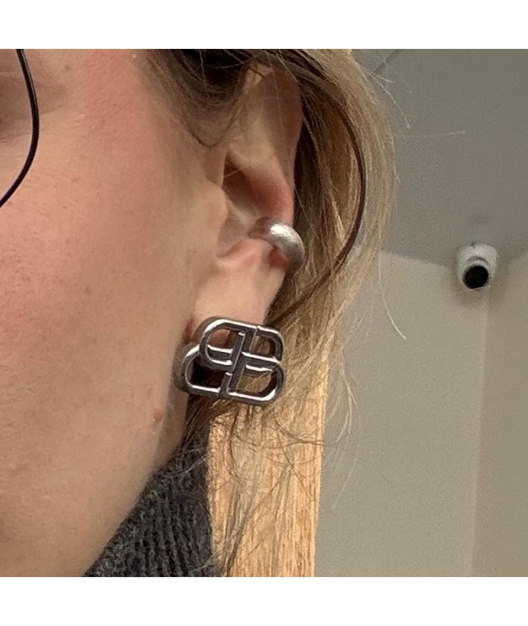 BALENCIAGA Серебряные серьги, фото 4