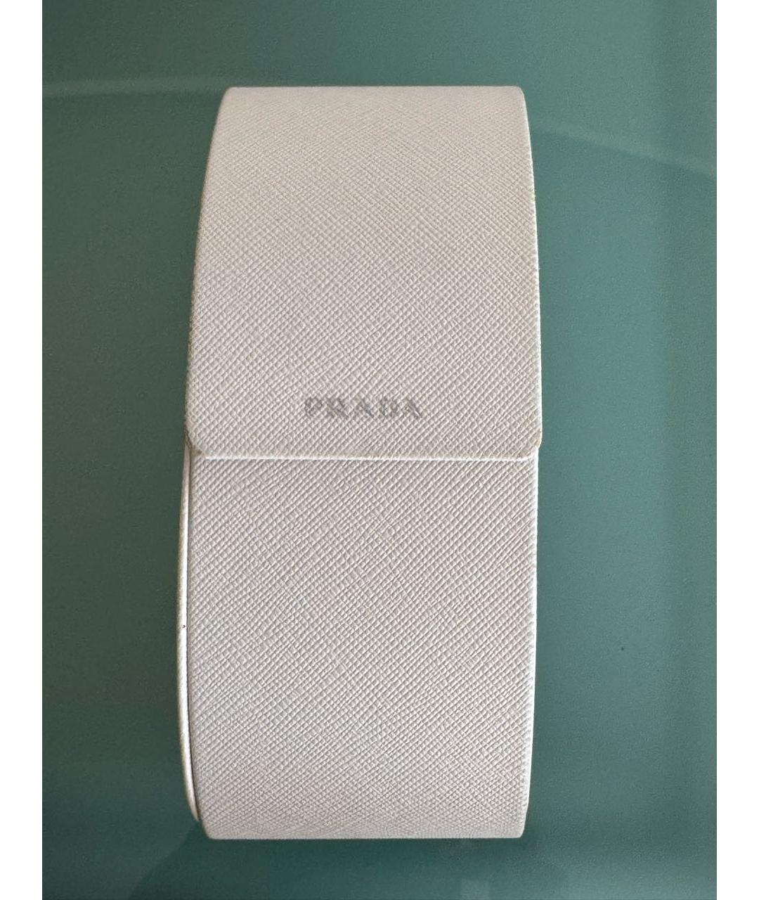 PRADA Бежевые пластиковые солнцезащитные очки, фото 5