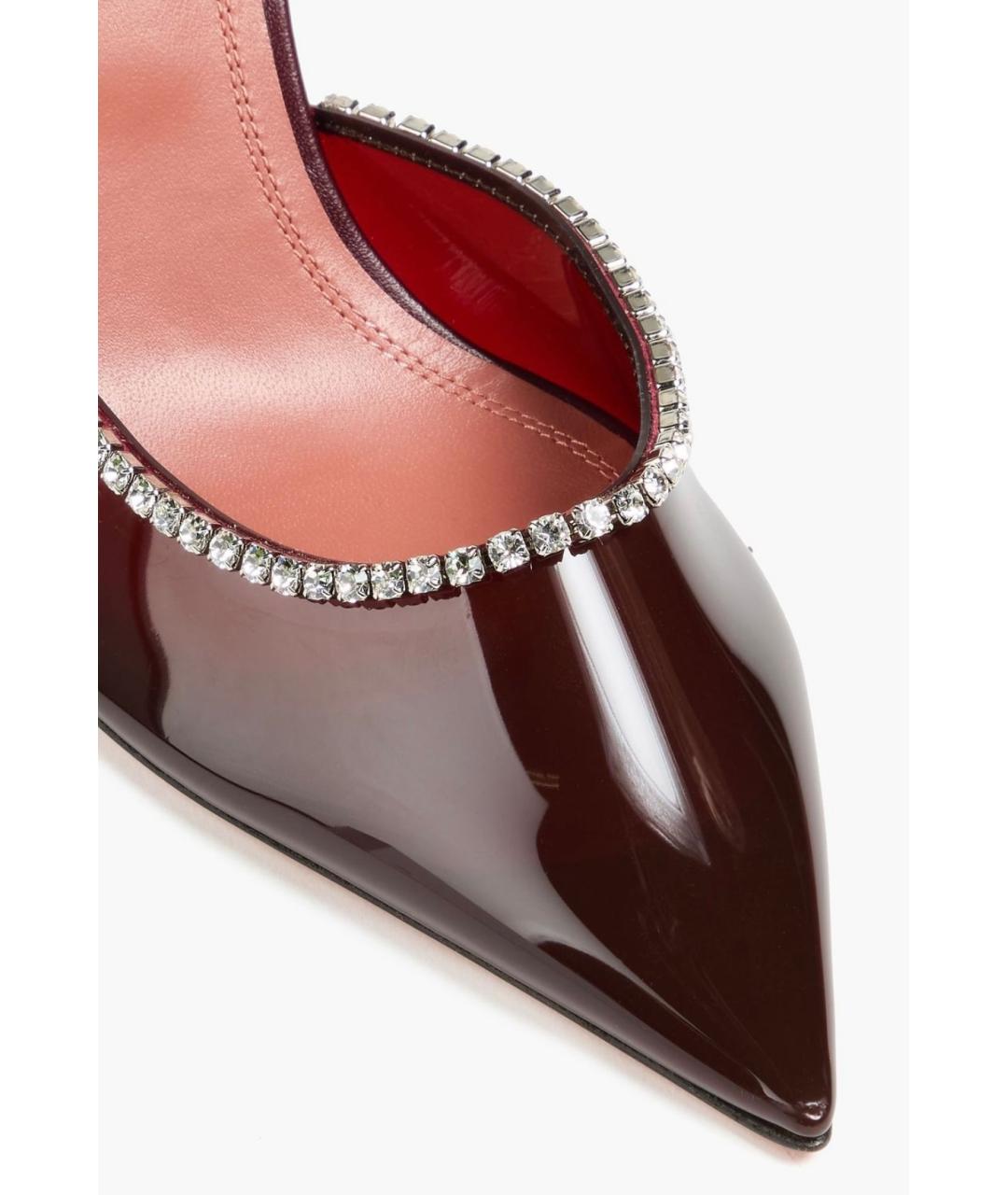Amina Muaddi Коричневые туфли, фото 4
