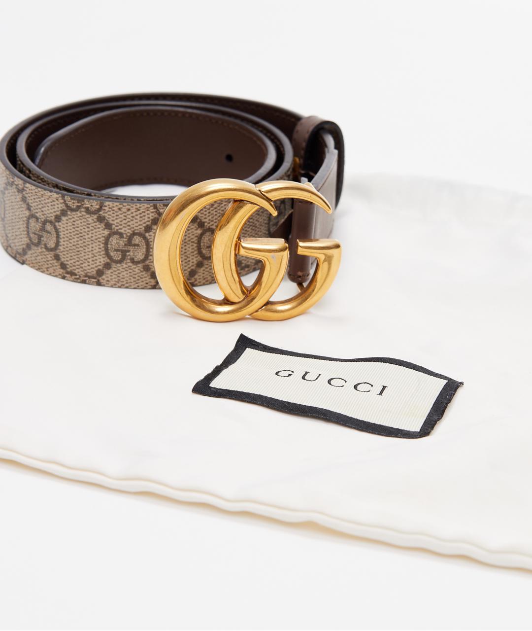 GUCCI Коричневый кожаный ремень, фото 4